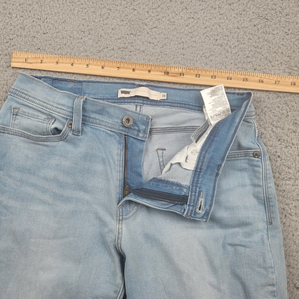 Levis Womens 10 W30 Light Wash Denim‎ Cropped Jeans - Picture 10 of 11